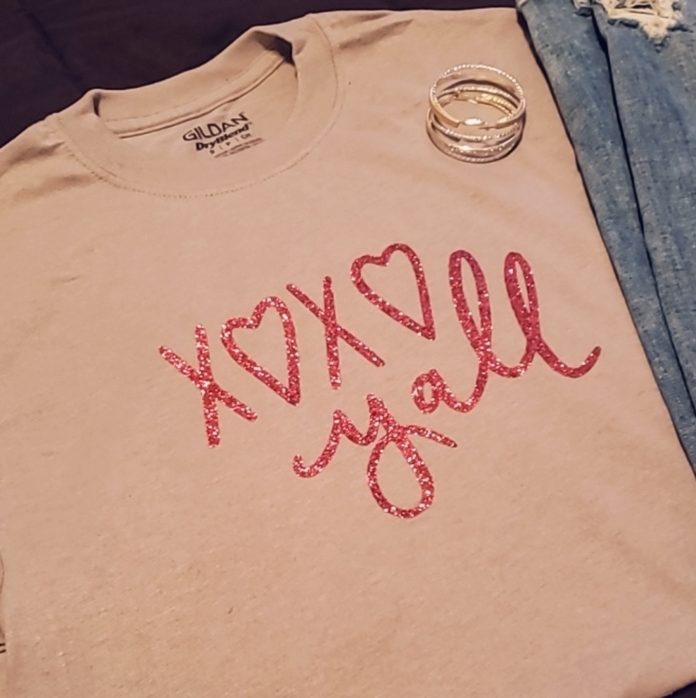 Customized  valentines day vinyl shirts